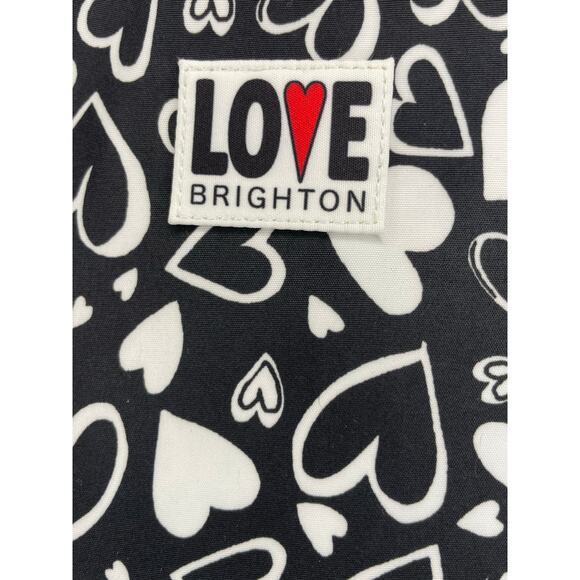 Brighton “Endless Love” Heart Backpack NWT $150 –Black & White Y2K Statement Bag - Picture 2 of 9